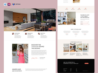 UrbaneX – Interior Designer & Architect Elementor Template branding design elementor template graphic design ui web design