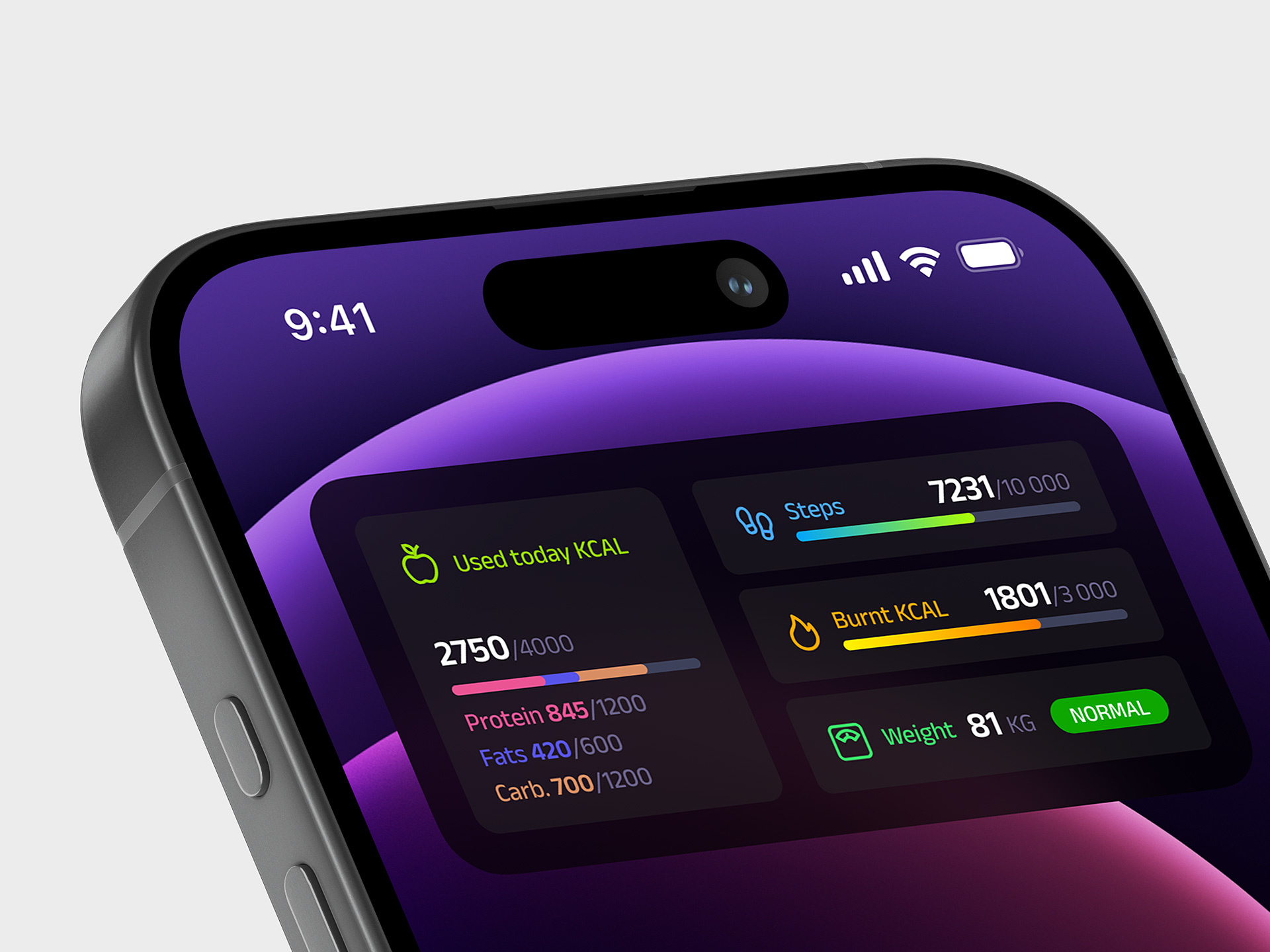 Activity Widget | Health App | IOS activity fitness health ios iphone sport ui ux widget