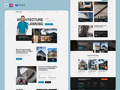 Structa – Architect & Contractor Elementor Template branding design elementor template graphic design ui web design