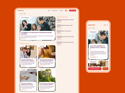 Lilycare - Website article banner blog care design fab health hero information list news protection reading social social care social protection website