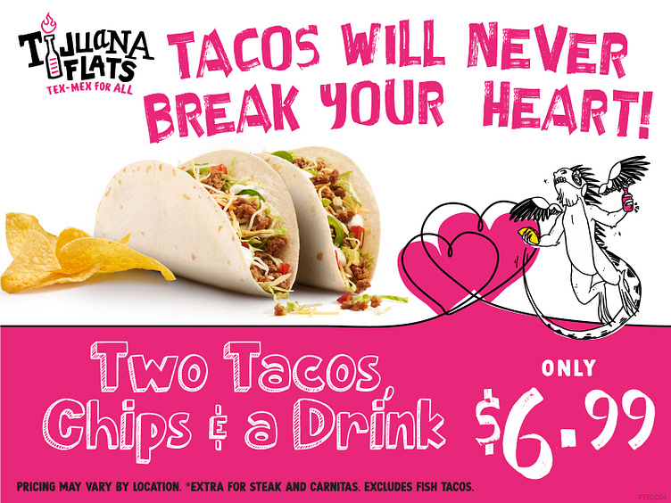 valentines day taco plates