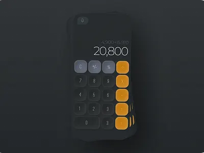 Iphone calculator redesign_Figma aesthetic amazing app apple branding calculator cool dark design figma graphic design illustration iphone logo mobile mode ui ux vector