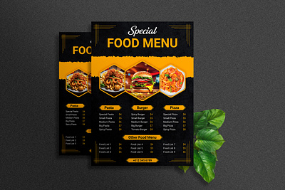 Food Menu Design flyer flyer design food flyer food flyer design food menu food menu design graphic design