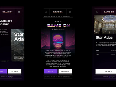 Game On with Polygon by EPYC ai animation blockchain branding game gamified gaming illustration midjourney mobile mockups ui video web3 webdesign webflow
