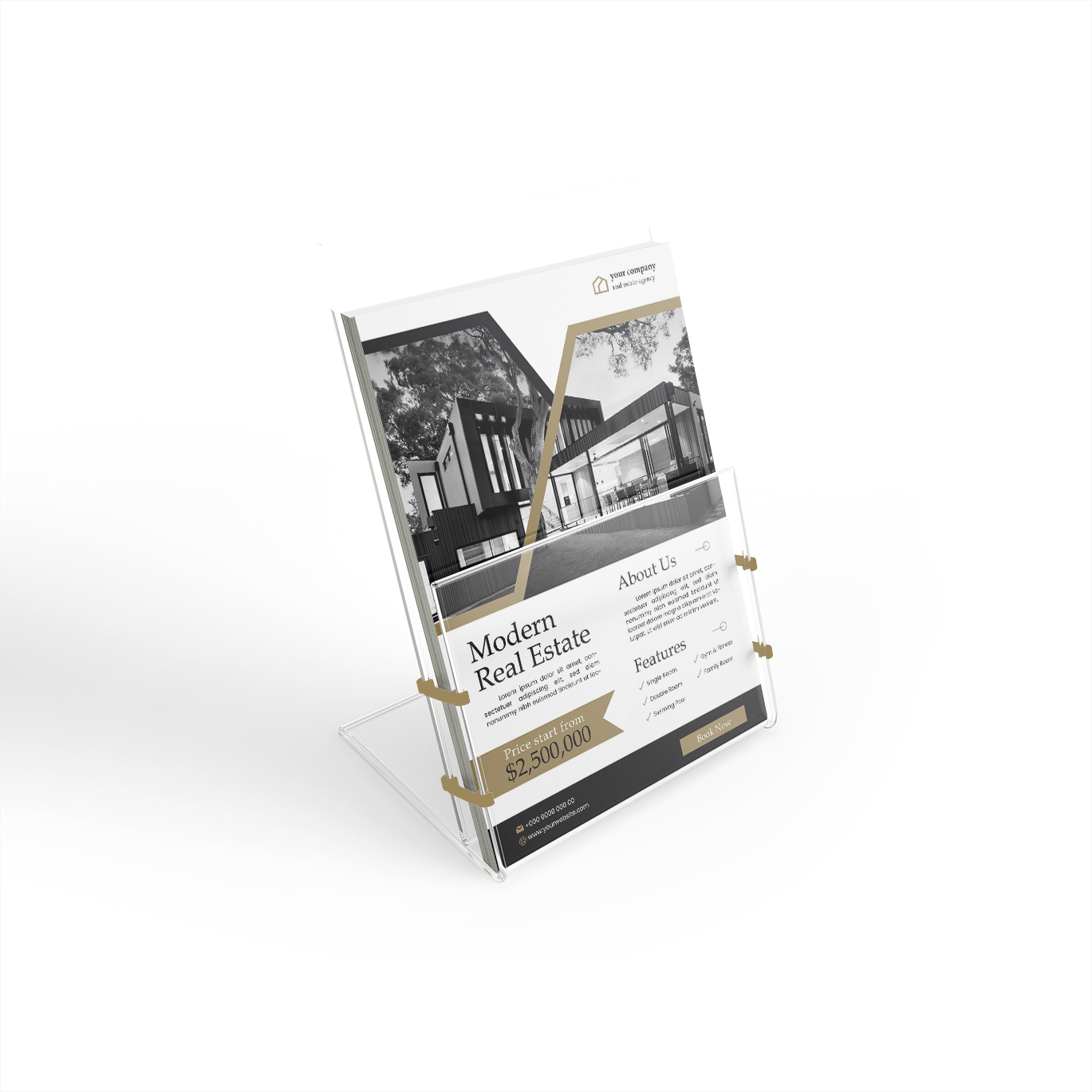 Luxury Real Estate & Property Flyer Template ads banner brocure brocure template design design template flyer flyer design flyer poster flyer real estate flyer template leaflet mock up poster design web banner