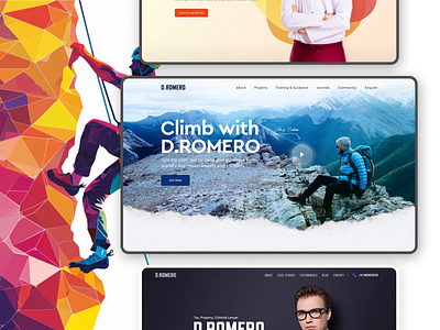 Trekking | Web Design blue design clean design climbing website design design figma flat design landing page mountaineering website design trainer website design training website design trending website design ui ui design ux ux design webpage design website website design