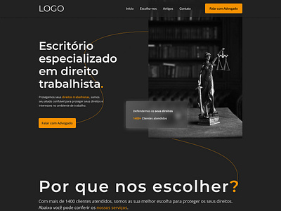 Lawyer Firm | Escritório de Advocacia advogado design escritório figma firm lawyer ui ux web