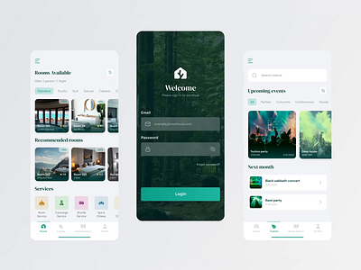 Hotel Booking App & Animation app design booking app hotel app hotel booking mobile app design mobile design modern design ui animation ui design ui ux design ux animation ux design