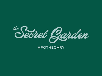 Secret Garden Apothecary Branding apothecary atl atlanta brand design branding garden literary script secret secret garden typography