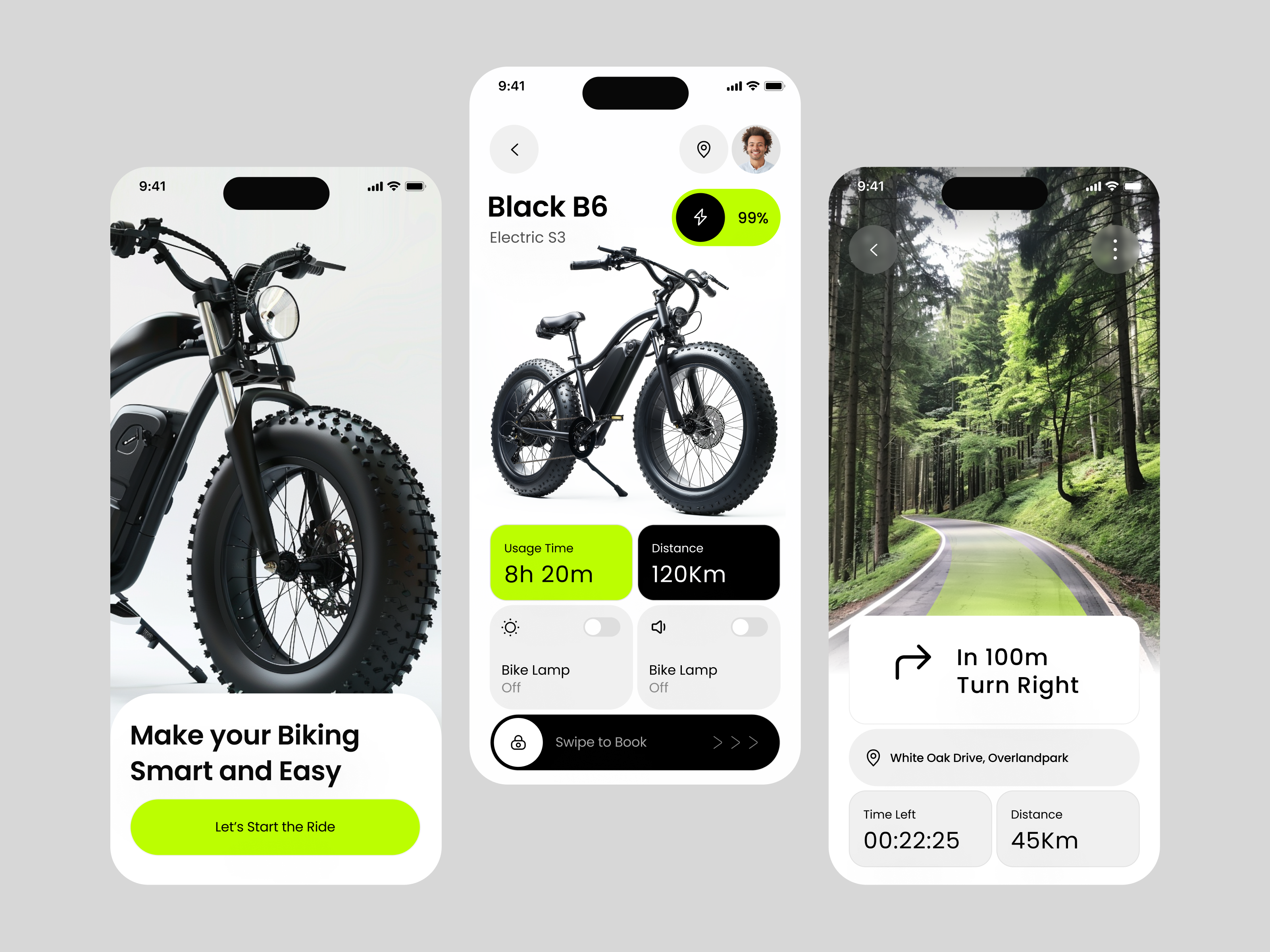 Smart Bike App Design bike app design electric bike app sleep design smart app smart bike smartbiking technology ui ui design user interface design userexperience