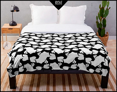Playful Pups Black and White Prints animals black and white design patterns pets pups surface patterns textile patterns