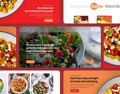 Crazy Carrot Website Design branding ui