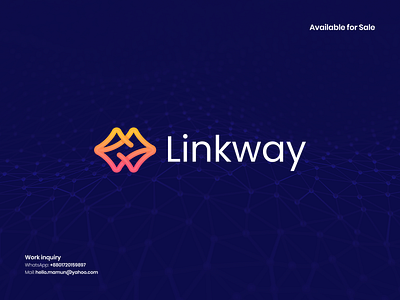 Blockchain, NFT, Web3.0, Crypto, Payment, Fintech Logo identity branding chain logo connected logo designishkul fintech logo linkway logo logo logo design logo designer modern logo payment