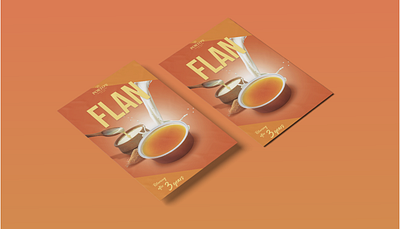Flan Print Poster Design adobe illustrator branding design editorial design graphic design layout design print