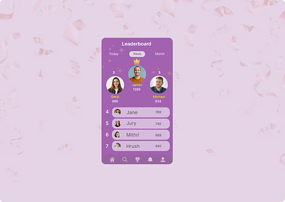 LeaderBoard dailyuichallenge design figma leaderboard leaderboarddailyui ui uiux