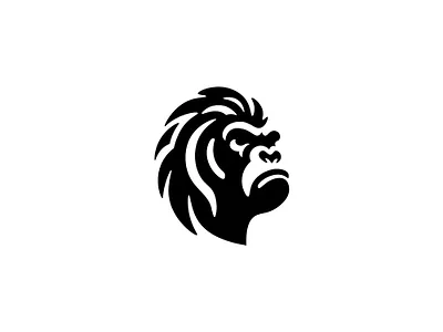 Gorilla 🦍 Logo ape design gorilla graphic design illustration jungle logo monkey vector