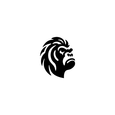 Gorilla 🦍 Logo ape design gorilla graphic design illustration jungle logo monkey vector