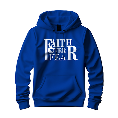 Inspirational quote faith over fear unisex Hoodie adobe illustrator customizehoodiedesign customizetshirt faith over fear graphic design hoodiedesign stylishzone ts tshirt design