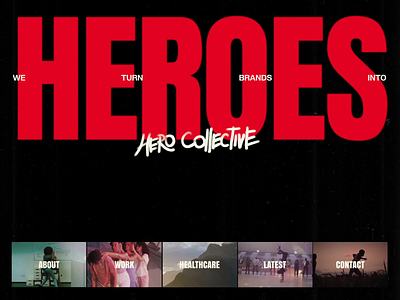 Hero Collective Website in on Awwwards animation interface promo ui ux video web website
