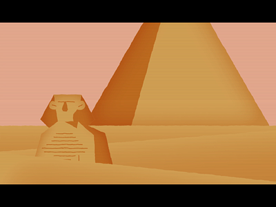 Pyramid animation characterdesign egypt illustration motion design motiongraphics pyramid vector