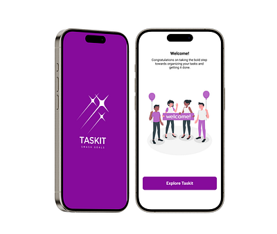 TASKIT This is a task management app for keeping track of tasks 3d app branding design graphic design illustration logo motion graphics product design typography ui ux vector