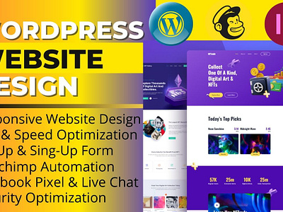 I will design a WordPress website using WordPress and Elementor businesswebsite ecommerce elementorlanding elementorpro responsivewebsite squeezepage woocommerce wordpress wordpresslanding wordpresswebsite