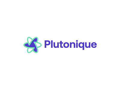 Plutonique brand identity branding creative logo design logomaker modern p logo plutonique prism sky space space logo tech