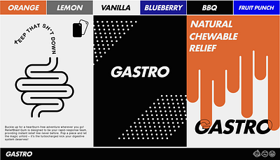Brand Identity Design - GASTRO adobe illustrator antacid brand identity branding design e commerce graphic design illustration logo ui vector
