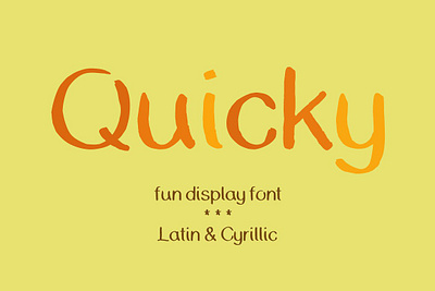 Quicky - fun Handwritten font baby children children font cyrillic font display font font fonts handwriting fun font hand lettered font handwritten font kid kids font latin