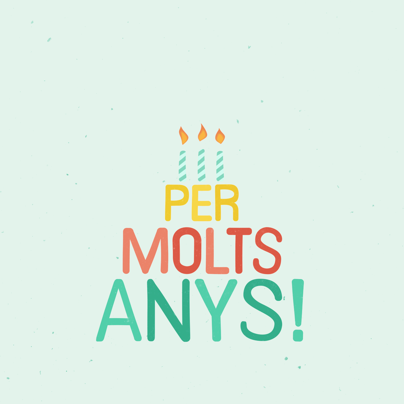 Per Molts Anys! - Kinetic Type 2d animation animated gif aniversari happy birthday kinetic type kinetic typography per molts any tipografía animada type animation