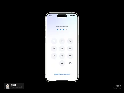 Enter code code daily ui design design app enter code face id faceid faceid design fagot password medical app mobile app niki e password pin code pin code design ui ux