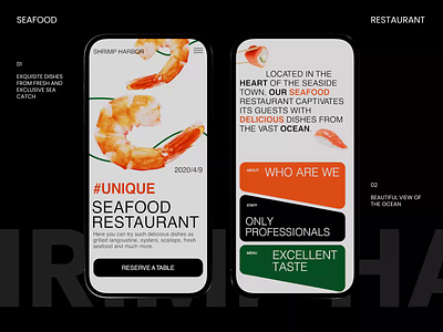 Seafood Restaurant Website android app interaction book branding design desire agency graphic design illustration ios logo mobile mobile app motion graphics product design restaurant ui