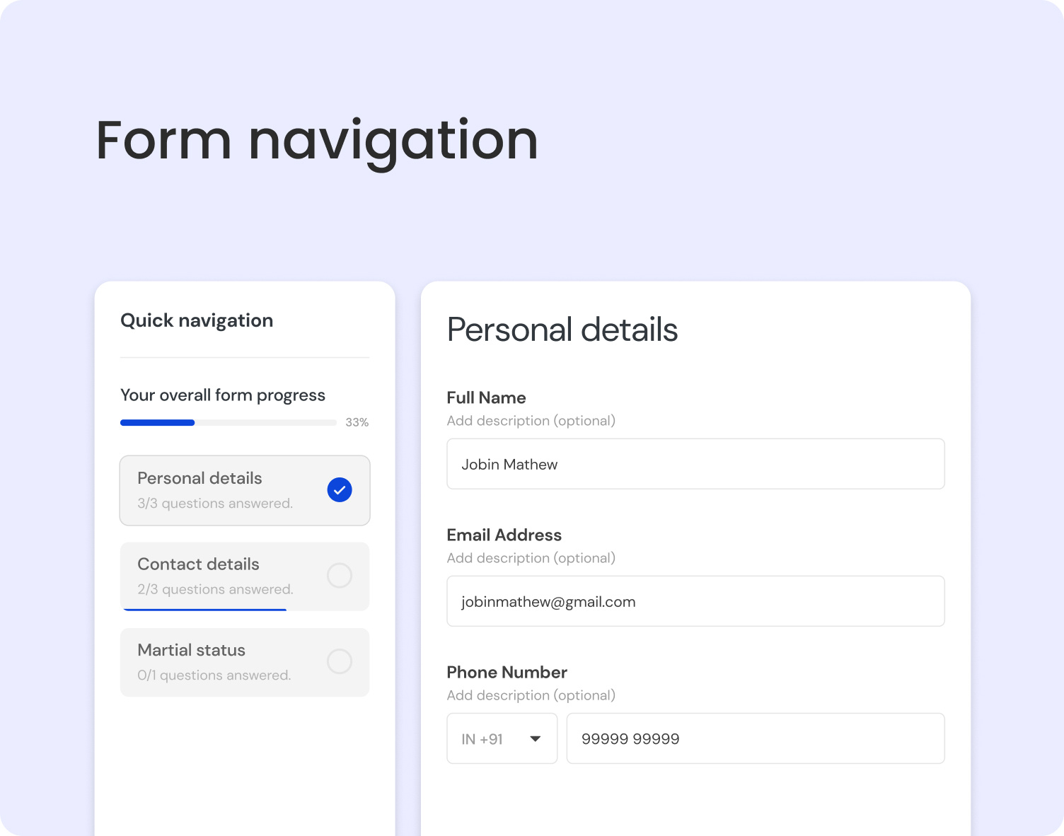 Quick Navigation - Progress Bar figma interaction ui uicomponent uiux ux