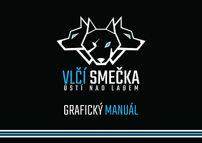 Vlčí smečka Ústí nad Labem colors design graphic design logo sports club typography vector graphics visual identity