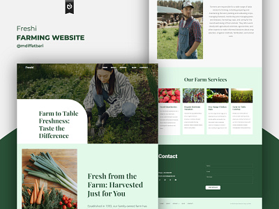 Farming WordPress Website Design | UI/UX | Branding agriculture branding farm farming fresh food landing page nature ui uiux ux design web web design web development web template website wordpress wordpress design