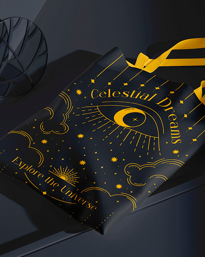 Mystic Celestial Tote Bag aesthetic celestial design graphic design graphicdesign illustration illustrator merchandise merchandise design merchdesign totebagdesign