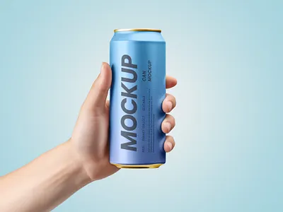 Free Drink Can Mockup PSD drink free free mockup freebies mockup mockup design mockup psd product design psd mockup soda