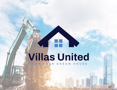 Concept: Villas United - Logo Design (unused) best logo branding creative logo design graphic design logo logo design logofolio marketing modern logo real estate real estate logo