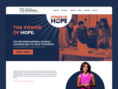 NPSI Power of Hope Landing Page elementor web design