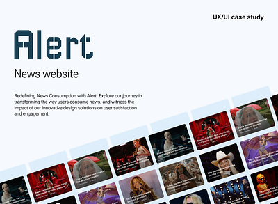 News Website case study responsive design ui ux web design website wireframe