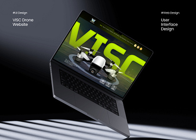 VISC Drone Website branding design drone design drone web design dronewebsite ui uiux design web website