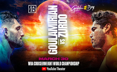 GOILAMIRIAN vs ZURDO Fight Creative boxing branding composition design entertainment fighting graphic design logo sports