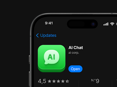 Chat App Icon app branding design icon logo ui uxiu webdesign website