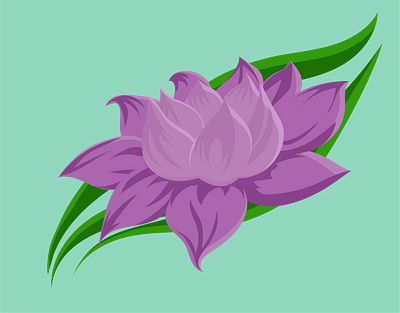 Lotus flower (Vector) illustration vector