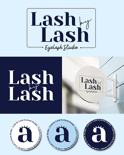 Lash by Lash Studio branding graphic design logo