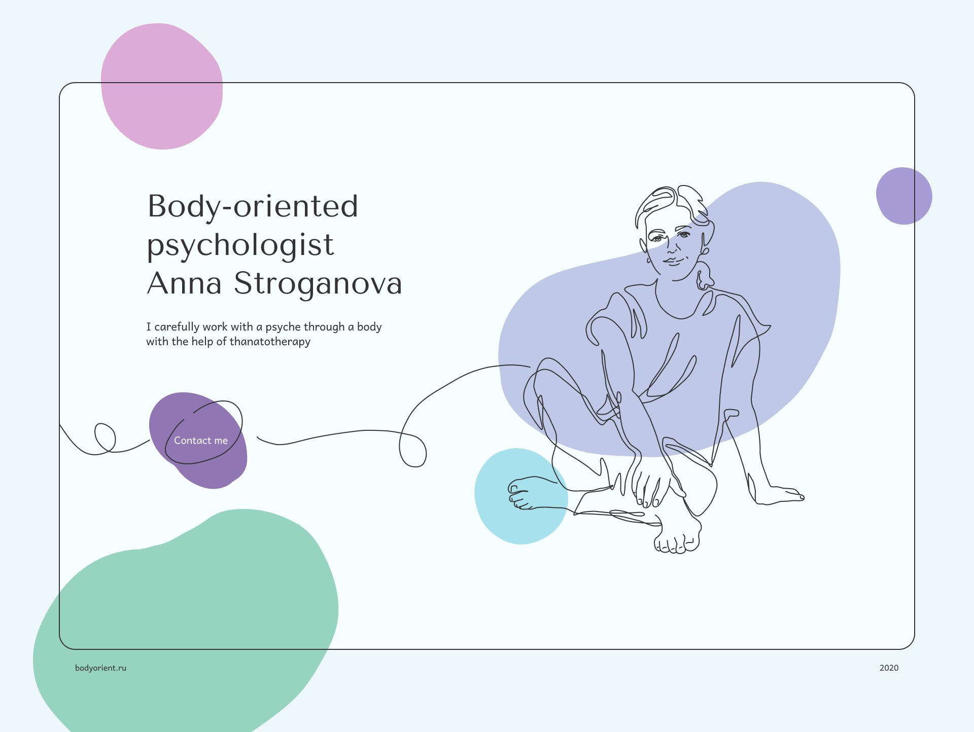 Body-oriented psychologist animation illustration psychologist ui web design