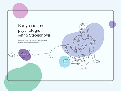 Body-oriented psychologist animation illustration psychologist ui web design