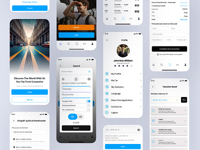 Ride Booking App UIUX Design
