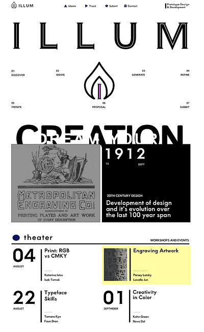 IllUM Poster branding graphic design
