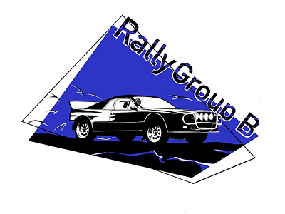 Rally logo car design illustration logo rally